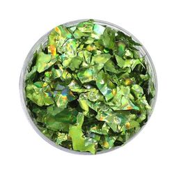 Nail Glitter - Flakes / Mylar - Grønn - 8ml - Glitter