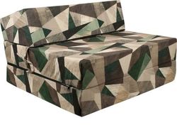 Vikbar madrass - Tvättbart överdrag - 200 cm x 90 cm x 15 cm - Klassisk