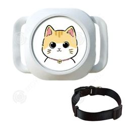 INN GPS för Hund 240mah 32x44mm Bluetooth-spårningshalsband för katter och hundar stödjer endast iOS Locator