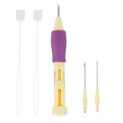 DIY Broderinål Punch Kit med 3 Storlekar Nålpenna