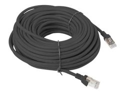 Lanberg - Patch-kabel - RJ-45 (hane) till RJ-45 (hane) - 20 m - UTP - CAT 6 - tvinnad - RAL 9004, svart