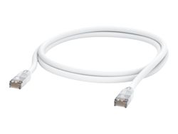 Ubiquiti UniFi - Patch-kabel - RJ-45 (hane) till RJ-45 (hane) - 2 m - 6 mm - STP - CAT 5e - formpressad, utomhus, tvinnad, robust - vit
