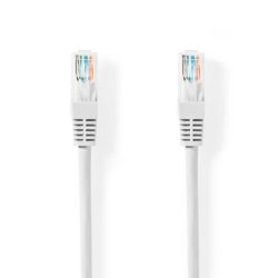 Cat 5e kabel | U/UTP | RJ45 hane | RJ45 hane | 2.00 m | Rund | PVC | Vit | Tag