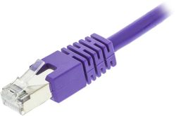 DELTACO FTP Cat6 patchkabel 0,5m, lilla