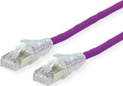 Datwyler - Patchkabel - RJ-45 (M) till RJ-45 (M) - 50 cm - SFTP, PiMF - CAT 6a - skärmad, halogenfri, utan krokar, fåtrådig - lila (21.05.0506)