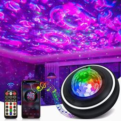 Galaxy Natlampe / Rumlampe Stjerneprojektor med Bluetooth-højttaler