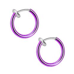 2-pack lilla falsk piercing uten hull nese ring septum leppe