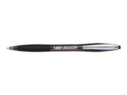 BIC ATLANTIS Soft - Kulepenn - svart - oljebasert blekk - 1 mm - medium - retraktil (1 stk.)