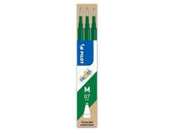 Pilot FriXion Ball - Påfyll - grønn - 0.7 mm - fin (en pakke 3)