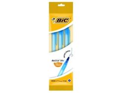 BIC Round Stic, Klips, Tynn spiss, Blå, 3 stykker, Medium