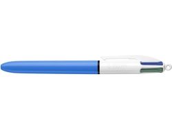 BIC 4 Colours - 4-fargekulepenn - svart, rød, blå, grønn - 1 mm - medium - retraktil