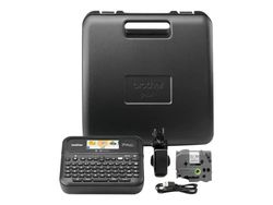 Brother P-Touch PT-D610BTVP - Etikettmaker - S/H - termotransfer - 24 mm bredde - 180 dpi - inntil 30 mm/sek - USB, Bluetooth 5.0 - kutter - 7-linjer