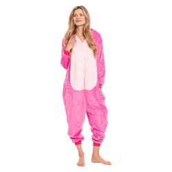 Dampyjamas Kigurumi Onesie Jumpsuit Dräkt Söm Rosa 165-175 cm L