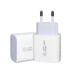iPhone charger for Apple 11/12 USB-C power adapter 20W PD White
