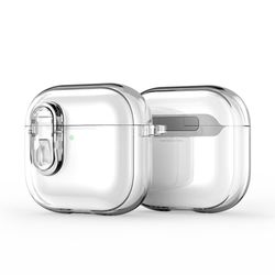 Til AirPods 4 Taske DUX DUCIS PC+TPU Bluetooth Taske / Skal med krog - Gennemsigtig