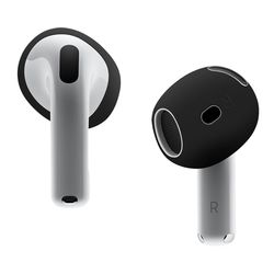Til AirPods 4 ørepropper Anti-slip silikone etui Øreværne ørepropper - sort