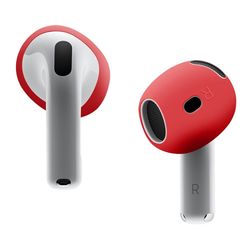 Til AirPods 4 ørepropper Anti-slip silikone etui Øreværne ørepropper - Rød