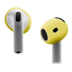 Til AirPods 4 ørepropper Anti-slip silikone etui Øreværne ørepropper - Gul