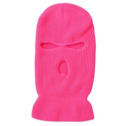 Neon rosa balaklava ski maske krus tjene