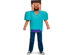 GoDan Steve-kostyme - Minecraft (lisens) M 7-8 år gammel