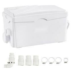 Macerator Avfallspump 350 W, 6000 l/h, 7 m utloppshöjd, avloppspump för källare, kök, dusch, badkar, diskmaskin