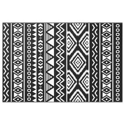 vidaXL Uteteppe ARAKIL svart 120x180 cm PP