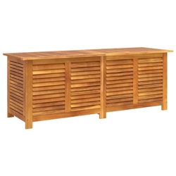 vidaXL Putekasse med lameller 150x50x56 cm heltre akasie