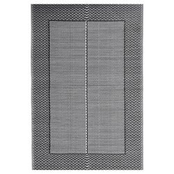 vidaXL udendørs gulvtæppe ARAKIL 140x200 cm PP sort