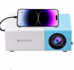 OBOSOE miniprojektor - Full HD 1080p, op til 60" billede, bærbar til hjemmet og udendørs