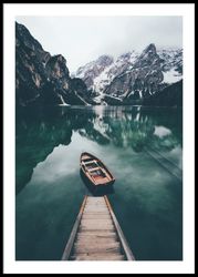 Boat in Lake No5 Plakat