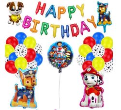 Børneselskab Balloon Bow Paw Patrol - Tillykke med fødselsdagen