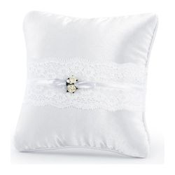 Kudde Ringbärare Vit 16x16cm