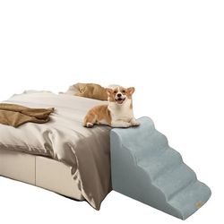 Hundetrappe, 5 trin, højdensitets skumkonstruktion,GRÅ