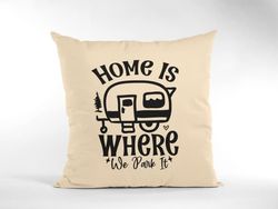 kuddfodral kudde 50x50cm Home is where we park it