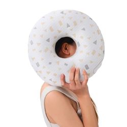 Lollanda Ortopedisk Kudde/Supermikrofiberkudde, perforerad kudde, bambufiber,kudde för sidoliggande sömn med öronhål, öronvänlig och bekväm