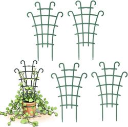 Lollanda 4/5/6/10/12/15 St Växtstöd Spaljé, Plaststöd För Klätterväxter, Rosstöd, Trädgårdsstöd, Växtklämmor För Krukor