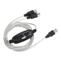 MIDI til USB-kabeladapter - kompatibel med XP/VISTA/OS X/Windows 7