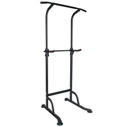 Höjdjusterbar Power Tower, Multi-Funktionell Dip Station med Pull Up Bar, Träningsutrustning för Hemmaträning och Styrketräning