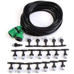 Justerbara bevattningssatser DIY självbevattningssystem Bevattning Bevattning Imma Trädgård Växthus Mikrodroppare