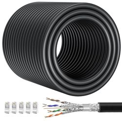 Nätverkskabel utomhus CAT 7 (20M 30M 40M 50M 60M 80M 100M 150M) (POE, UV)