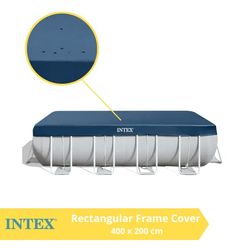 Intex presenning rektangulär ram 400x200 cm - 28037