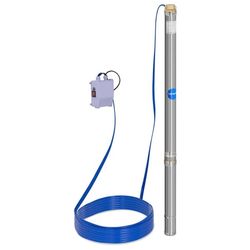 hillvert - Djupvattenpump - 70 mm / 2,75'' - 3800 l/h - 750 W - 20 m kabel / 85 m uppfordringshöjd - Rostfritt stål