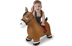 Jamara Hopping animal horse brown with pump, Djur, 1 År, Brun