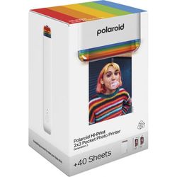 Polaroid Hi-Print Gen 2 -printer + 2 pakker Polaroid Hi-Print -printerpapir, hvid