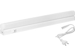 Orno ASTAR LED 4W, lineær armatur under skapet med strømkabel, 360lm, 4000K, 2-pinners plugg, gjennomgangskoblingssystem, PÅ/AV-bryter
