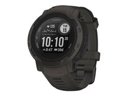 Garmin Instinct 2 - 45 mm - grafitt - sportsur med bånd - silikon - håndleddstørrelse: 135-230 mm - monokrom - 32 MB - Bluetooth, ANT+ - 52 g