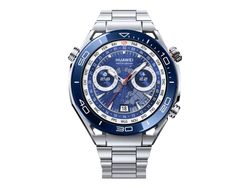 Huawei Watch Ultimate - Smartklokke med stropp - titan - stål - håndleddstørrelse: 140-210 mm - display 1.5" - NFC, Bluetooth - 76 g - reiseblå