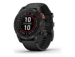 Garmin fenix 7 Pro Solar - 47 mm - skifergrå - sportsur med bånd - silikon - svart - håndleddstørrelse: 125-208 mm - display 1.3" - 32 GB - Bluetooth