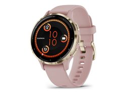 Garmin Venu 3S - 41 mm - støvrose - smartklokke med bånd - silikon - håndleddstørrelse: 110-175 mm - display 1.2" - 8 GB - Bluetooth, Wi-Fi, ANT+ - 4