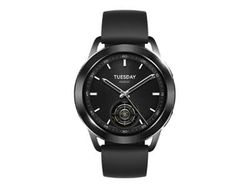 Xiaomi Watch S3 - Smartklokke med stropp - fluororubber - håndleddstørrelse: 140-210 mm - display 1.43" - Bluetooth, NFC - 44 g - svart